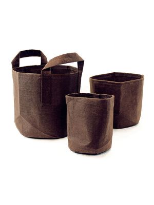 Root pouch boxer brown met handvat 16 ltr